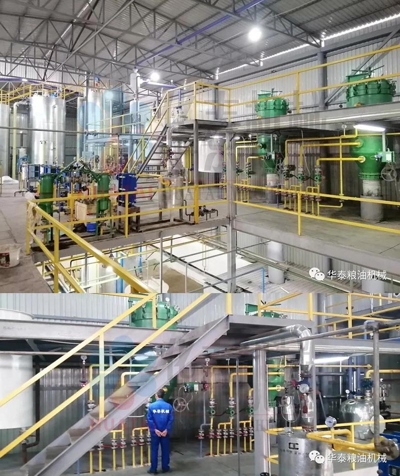 China Largest Huatai Brand Turnkey Project Edible Oil Refinery Machine / Crude Edible Oil Refining Machine with ISO Approved