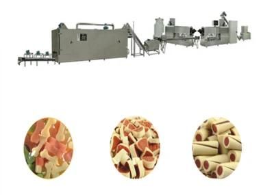 Automatic Single Screw Extruder Stainless Steel Pet Dog Chew Treat Extruder Machine