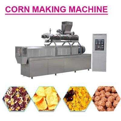 Best Sale Corn Flakes Machine/ Twin Screw Extruder Corn Flakes Production Line