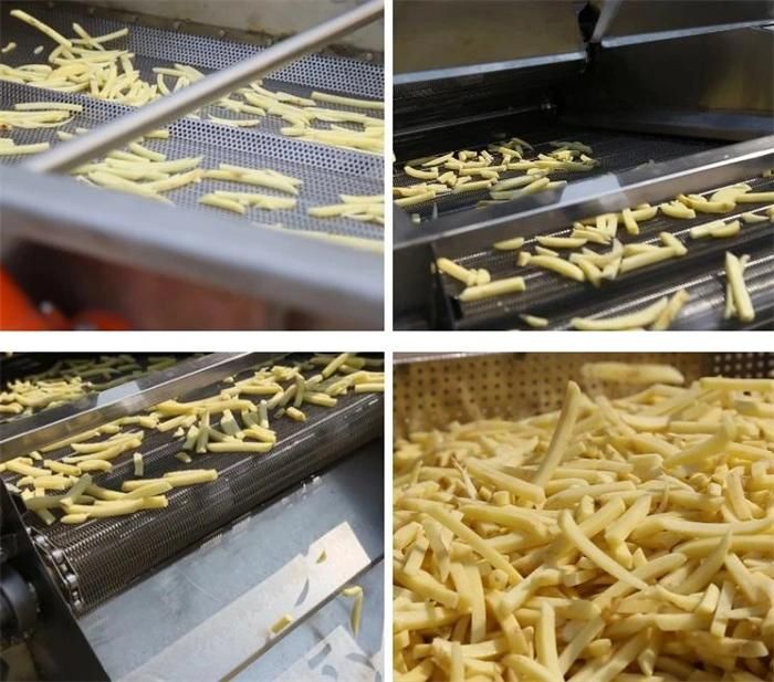 Best Price Automatic Fresh Frozen Potatoes French Fries Frying Production Line Potato Sticks Making machine