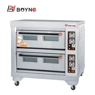 Electirc Two Deck Four Trays Bakery Deck Oven for Hotel