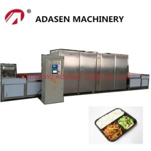 High Quality Tunnel Type Microwave Heating and Sterilizing Machine for Box Lunch