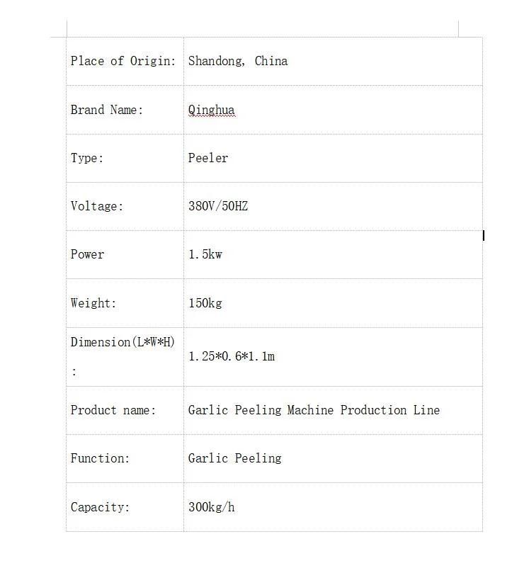 Factory Direct Sales 200-300kg/H Chain Garlic Peeling Machine, Dry Garlic Peeler