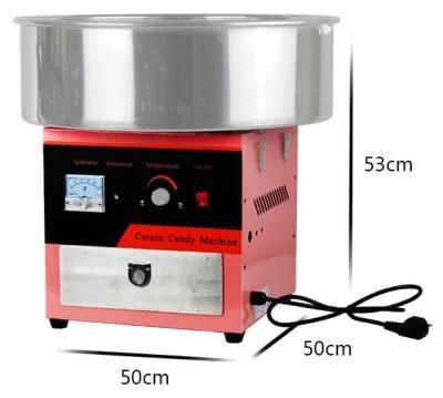 Commercial Use Cotton Candy Floss Machine in Pink Color