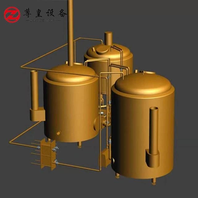 500L 700L 1000L 1500L Copper Micro Beer Brewing System for Bar Turnkey Beer Brewery