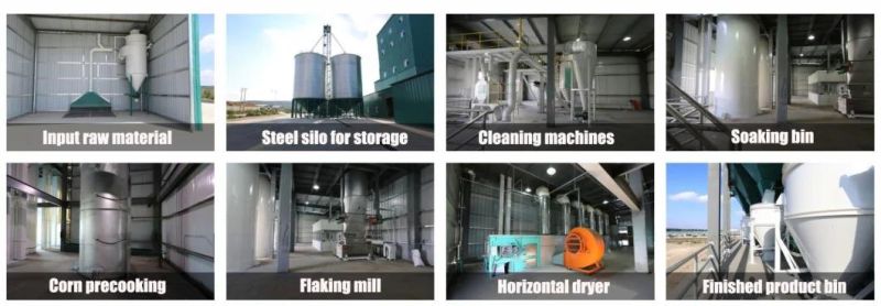 Precooked Corn Flour Milling Machine, Corn Flake Roller Mill Machine