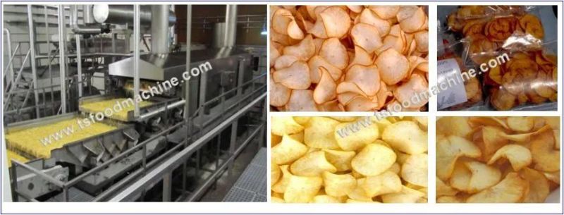 Potato Chips and Cassava Chips Frying Machine