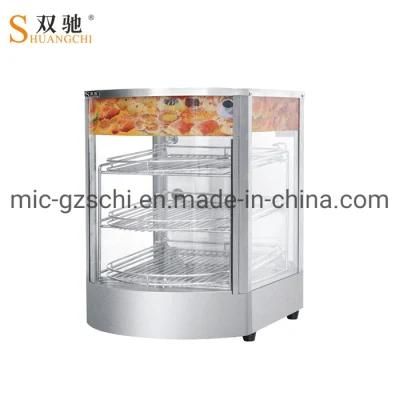 Electric Warming Showcase Food Display Food Warmer Stainless Steel