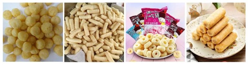 Puffed Corn Snack Food Extruder Machine Puffed Corn Snacks Making Equipment Expanded Puff Food Manufacture Line