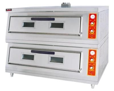 Stainless Steel High Quality Commerical Gas Bread Pizza Oven Big Chamble with Stone