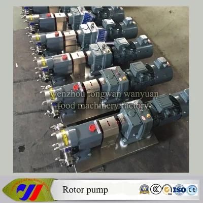 Ss304 Rotary Lobe Pump for Chocolate, Honey, Ice Cream, Cosmetic