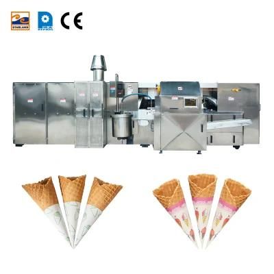 Factory Commercial Ice Cream Cone Maker Food Machinery Electric Waffle Cone Machine for ...
