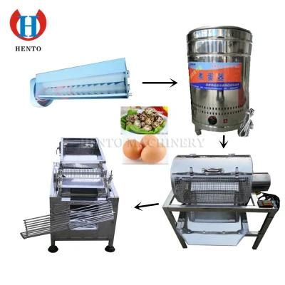 Large Capacity Electric Quail Egg Boiler/Breaker/Peeler Line / Quail Egg Shell Peeling ...