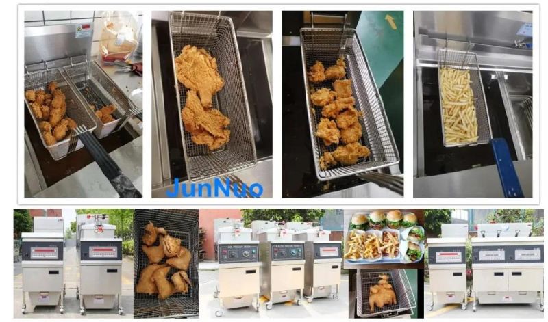 Commercial Gas Pressure Fried Chicken Oven Factory Supplies American Pressure Fryer with Oil Filter Computer Version Fried Chicken Oven