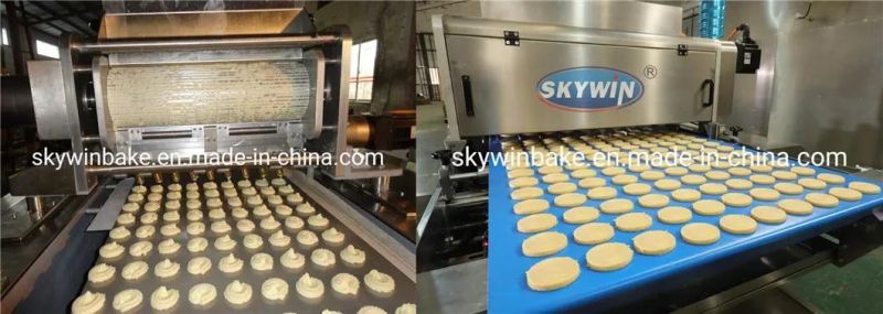 Food Processor Cookie Maker Combined Wire Cut & Deposit Cookies Automatic Machine