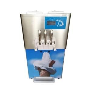 Hopper with Refrigeration Commercial Countertop Soft Ice Cream Frozen Yogurt Machine