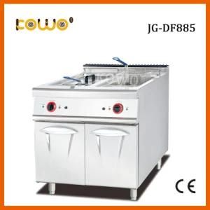Commercial restaurant Kitchen Equipment Stainless Steel Free Standing Electric 2 Tanks ...