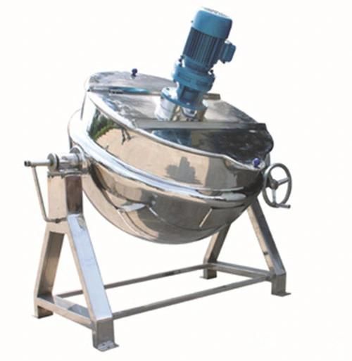 Steam Heating Cooking Kettle 200 Liter Tilting Jacketed Kettle