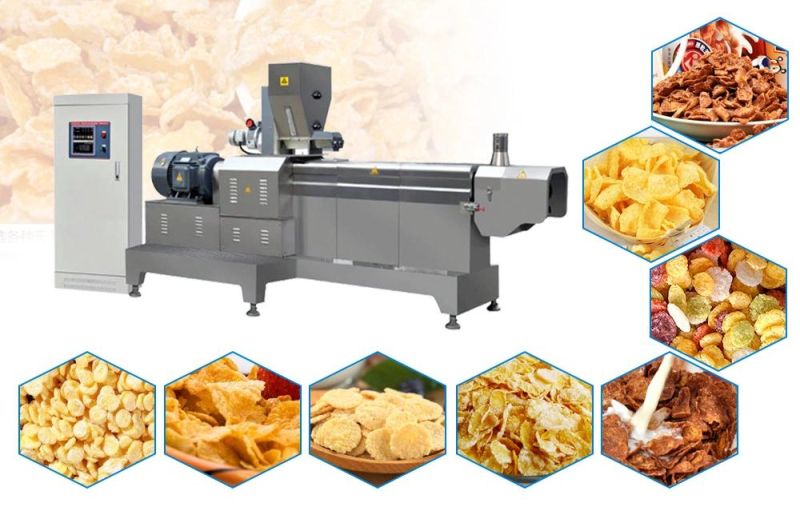 Fuffing Extruder Snack Production Equipment Quality Breakfast Cereal Snack Production Line