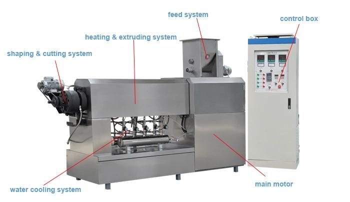 Industrial Macaroni Pasta Extruder Equipment Macaroni Pasta Making Machine Production Line