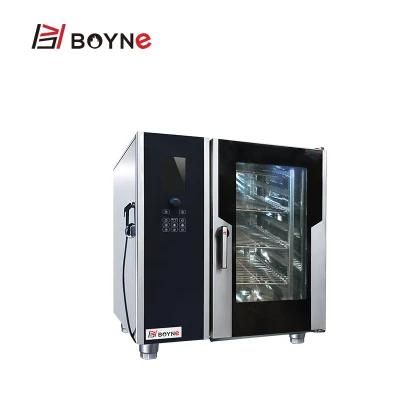 Commercial Kitchen Cooking Equipment Gas Six Trays Combi Oven