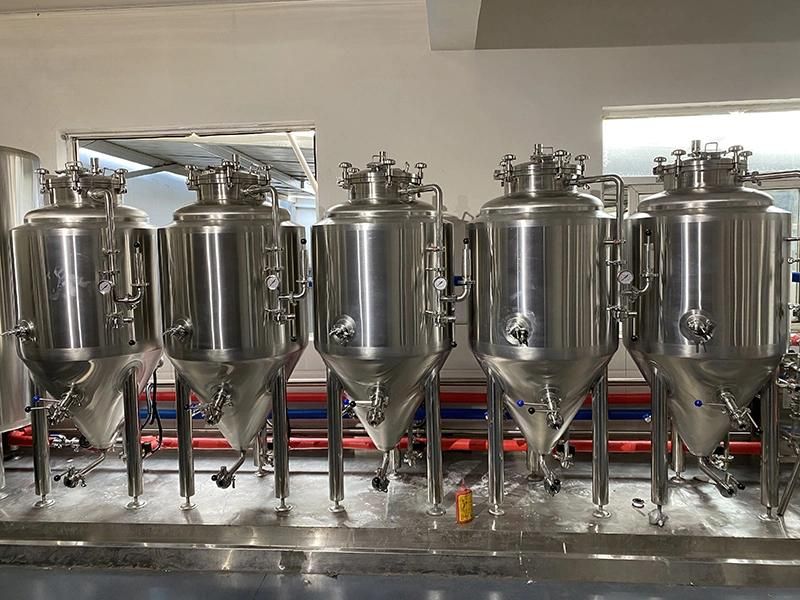 1000L Industrial Stainless Steel Beer Wine Fermentation Tank with Cooling Jacket
