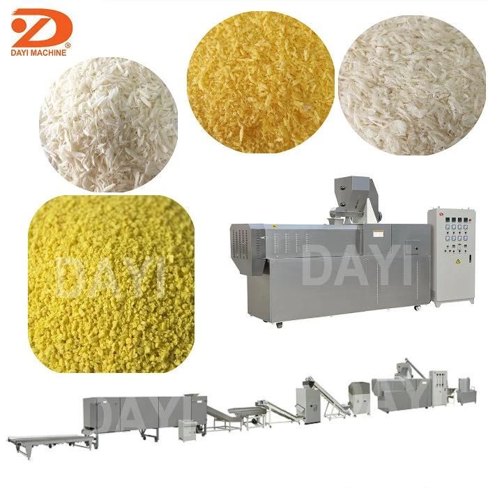 Jinan Dayi Double Screw Snacks Panko Bread Crumbs Machine Production Line