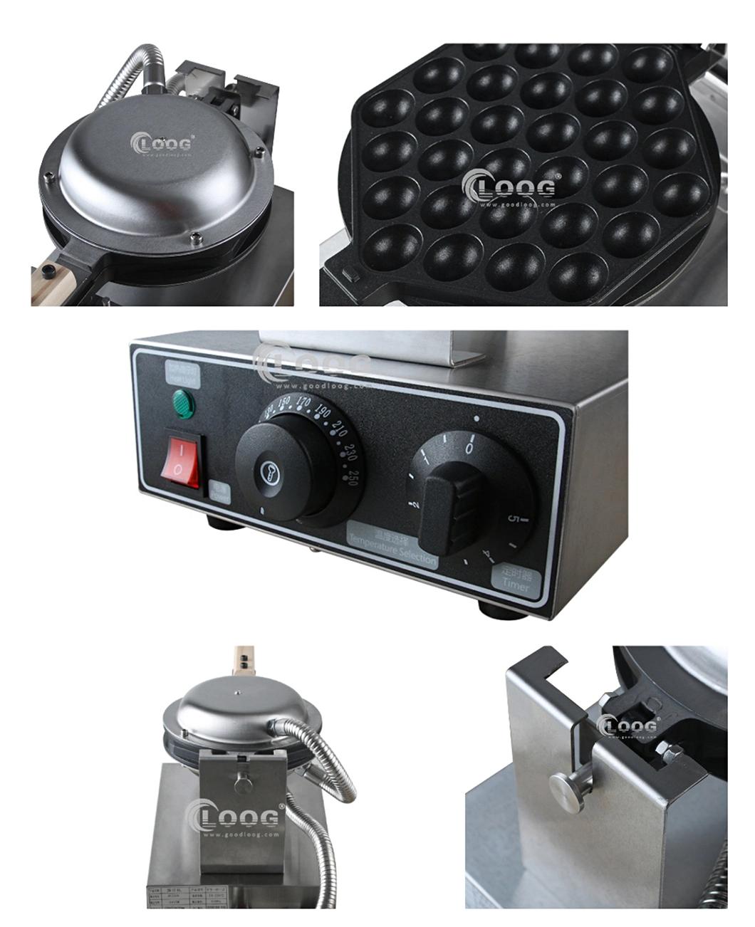 Commercial Electric Egg Bubble Waffle Maker Machine Hong Kong Eggettes Bubble Puff Cake Machine for Food Truck