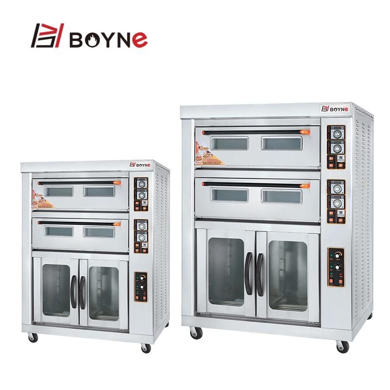 Western Hotel Kitchen Used Double Deck Four Trays Oven with Proffer
