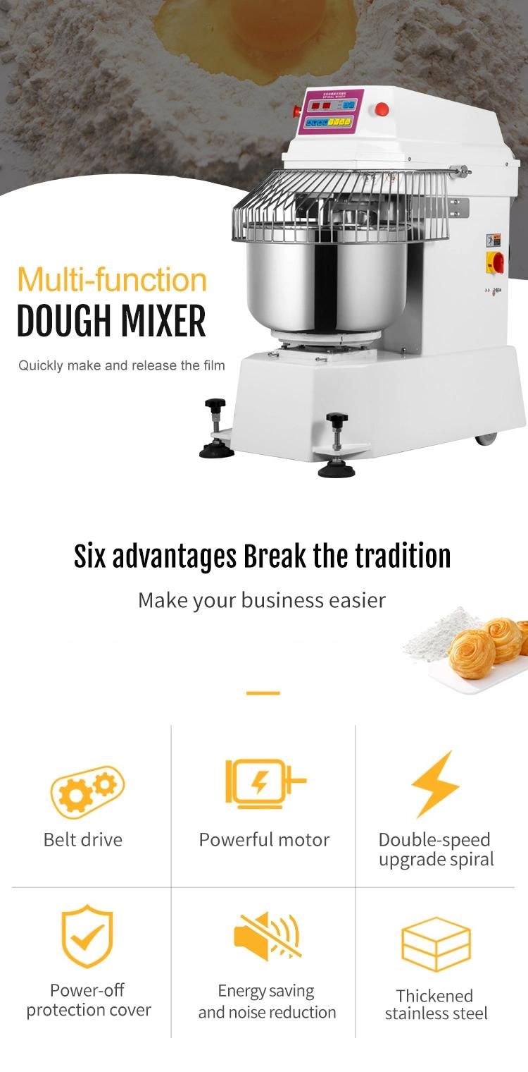 80 Liter Mixer Machine Computer Version Dough Spiral Mixer