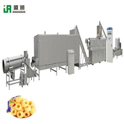 Twin Screw Bugles Snacks Food Machines Equipment Puffed Snack Product Line