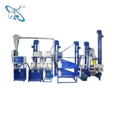 Complete Corn Maize Meal Flour Grinding Grits Milling Flour Mill Machine