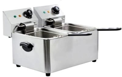 Cheering Commercial Electric Deep Fryer (2-Tank, 2-Basket)