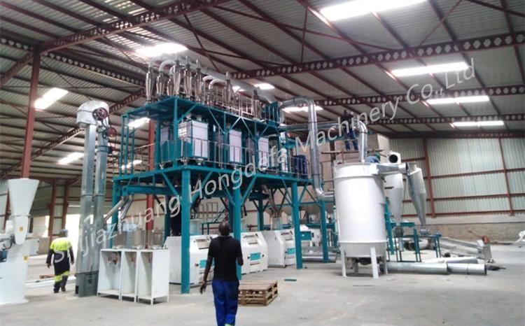 New Installed 50t/24h Maize Mill Maize Flour Making Machine in Tanzania
