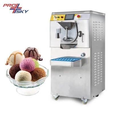 Small Commercial Italian Ice Cream Gelato Batch Making Machine