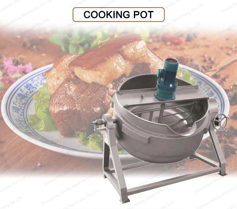 Industrial Tiltable Cooking Pot Jacketed Kettle with Agitator