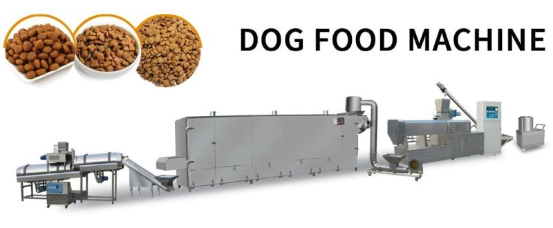 Customized Stainless Steel Dry Dog Food Pellet Making Machine Dry Puppies Food Extruder Pet Dog Feed Plant