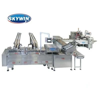 Chocolate Ice Cream Sandwich Biscuit Making Machine with Packing System