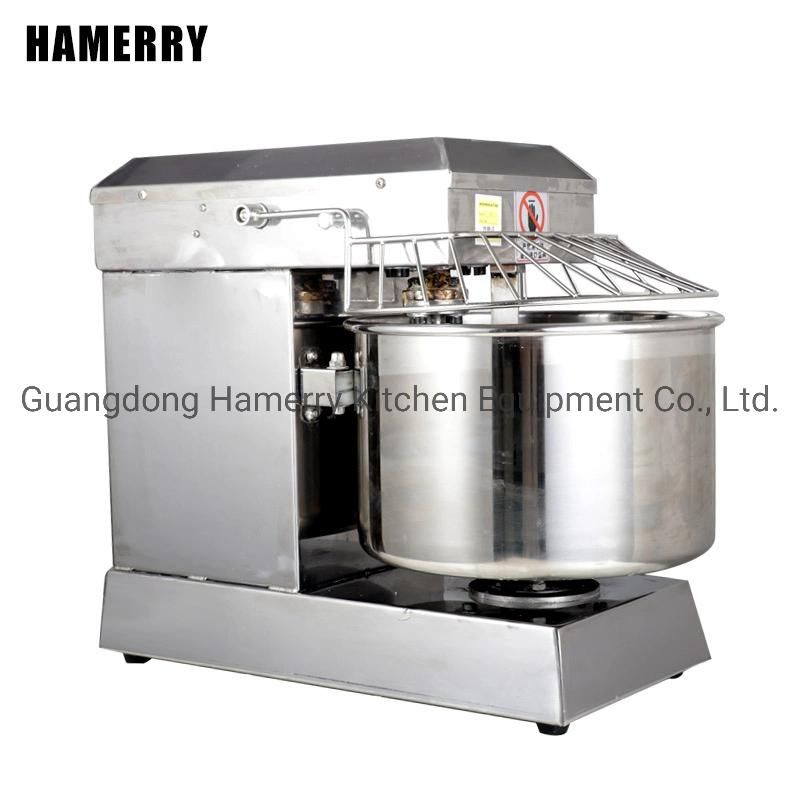 20L Timing Setup Flour Mixing Machinery Commercial Dough Kneader Spiral Dough Mixer