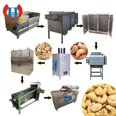 Cashew shelling production line / Cashew peeling machine / Cashew roaster high quality