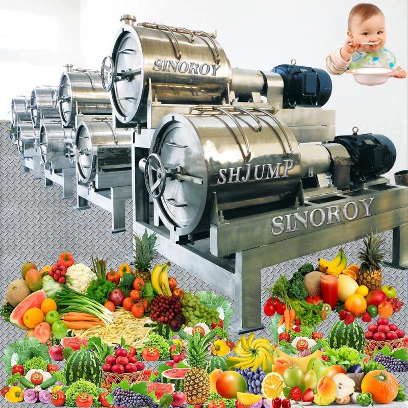 Baby Food Fruit Vegetable Paste Sauce Puree Processing Line