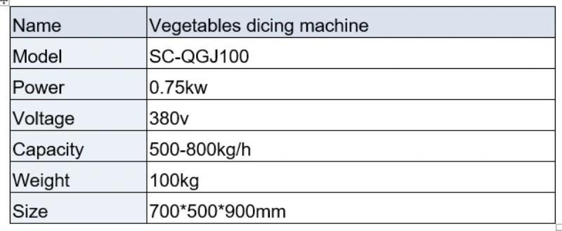 Carrot, Potato, Taro, Fruit, Onion, Mango Pineapple Apple Ham Pawpaw Dicing Cube Cutter Machine Carrot Cubes Cutter