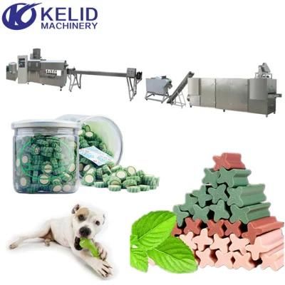 Automatic Industrial Double Color Pet Dog Treats Chew Gum Machinery