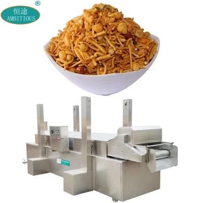 Conveyor Frying Machine Continuous Oil Fryer Automatic Farsan Frying System