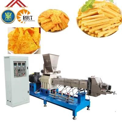 High Quality Bugle Chips Corn Wheat Flour Snacks Food Making Processing Machine Line