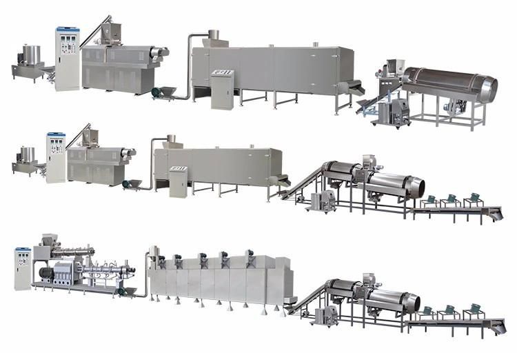 Automatic Fish Food /Feed Twin Screw Extruder Machine Processing Line