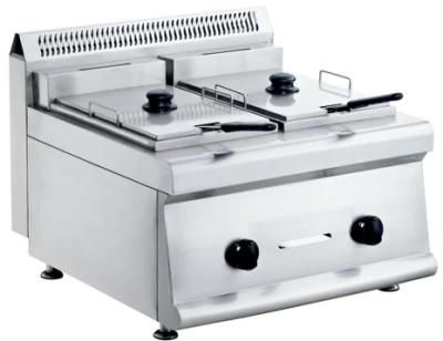 Hot-Sale Counter-Top Gas Deep Fryer for Commercial Kitchen