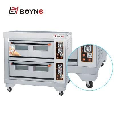 High Temperature Electric Two Deck Four Trays Electric Baking Oven