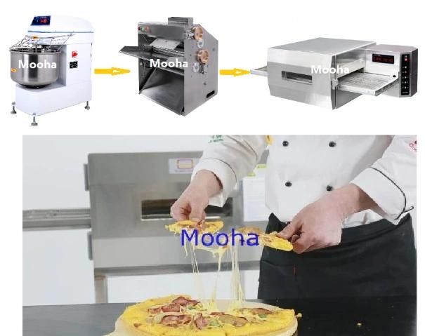 Complete Pizza Making Line Production Line Pizza Dough Sheeter Pizza Base Pressing Machine