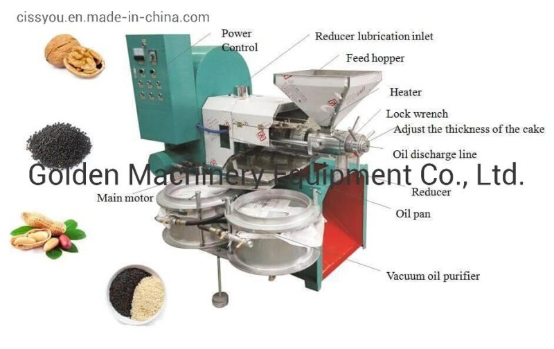 Automatic Screw Oil Extractor Extracting Oil Press Mill Processing Machine